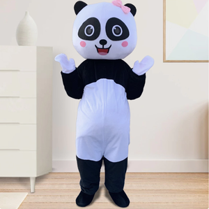 Oem/ODM động vật gấu trúc sang trọng Linh Vật Trang phục dành cho người lớn kích thước phim hoạt hình Halloween bên váy phù hợp với - Product Image 5