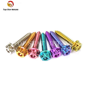 TITST Đầy Màu Sắc M5X25 Titanium Tự Khai Thác Vít Cho Xe Máy - Product Image 6