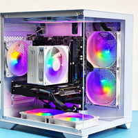 PC de jeu complet pas cher E5 2666V3 RX580, ensemble d'ordinateurs personnalisés, équipement de bureau, ordinateurs de bureau préassemblés, vente en gros, PC gamer