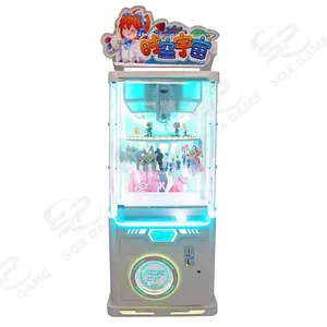 Fabrika toptan sikke işletilen şeker Arcade oyunu ucuz Mini pençe makineleri küçük oyuncak Catcher pençeli vinç makinesi
