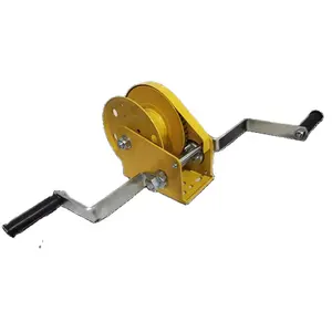 winch manufacturer 2-handle hand winch with automatic brake for vertical lifting