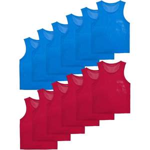 Conjunto de 12 Chalecos de Entrenamiento Personalizados, Ligeros, de Poliéster, para Práctica de Baloncesto, para Niños, Jóvenes y Adultos, Equipamiento Deportivo - Product Image 4