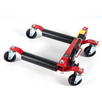 Chariot de déplacement hydraulique 4 pièces, capacité de charge de 1650 lb chacune, roues pivotantes, outils de réparation de pneus, positionnement de voiture, déplacement, utilisation par une seule personne