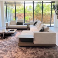 Canapé en U monoplace pour salon, nouveau modèle 2026, grande surface, design plat, minimaliste italien haut de gamme