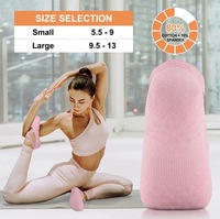 Chaussettes de yoga respirantes à sangles croisées antidérapantes