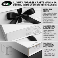 Boîte pliante magnétique écologique de luxe FUSSEN avec logo personnalisé, blanche et colorée, pour l'emballage de vêtements haut de gamme, de sweats à capuche et de chaussettes