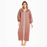 Robe en satin de soie multicolores pour femmes, robe personnalisée Abaya, robe musulmane pour femmes, Abaya élégante de Dubaï, Abaya de luxe pour femmes arabes