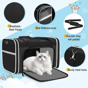 Bolsa de Transporte de Lujo para Perros Pequeños, Impermeable, de Material Oxford, con Cierre de Cremallera Cuadrado, para Viajes, Directamente desde Vietnam - Product Image 2