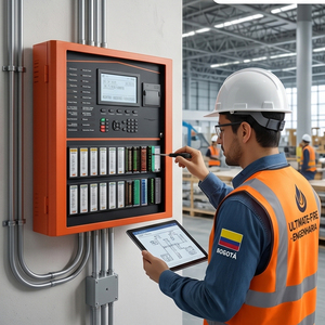 Sistema de Alarma contra Incendios LPCB, Panel de Control de Alarma contra Incendios Direccionable de 2 Zonas para Hotel o Fábrica - Product Image 6