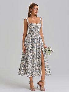 Custom Design <strong>Maxi</strong> Floral Corset <strong>Dress</strong> Dpring Summer Flowy <strong>Sun</strong> <strong>Dress</strong> Milk Maid <strong>Dresses</strong> for Vacation Wedding Beach - Product Image 3