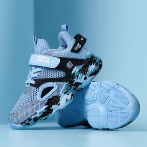 Zapatos de <span class=keywords><strong>tenis</strong></span> de malla transpirable para niños, una sola red hueca de diseño de tejido de mosca, zapatos deportivos para niños para deportes de primavera, otoño y verano - Product Image 1