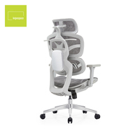 Chaise de bureau ergonomique moderne et confortable en maille, dossier haut, avec soutien lombaire – Offre spéciale