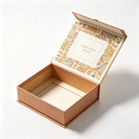 Boîte magnétique de luxe recyclable en gros, emballage cosmétique personnalisé avec logo, boîte cadeau rigide en papier, emballage cosmétique à l'encre de soja