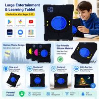 Tablette Enfant en Promotion avec Carte SIM, 10.1" Android 14 12+512 Go 4G LTE avec Étui pour l'Apprentissage/Cours en Ligne et Contrôle Parental