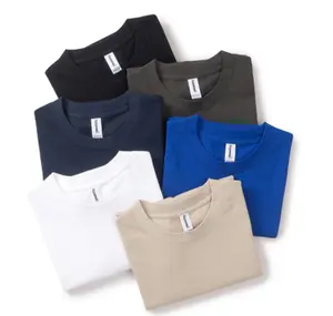 260GSM 100% tela de algodón diseño propio personalizado ropa de hombre ropa casual transpirable digital puff impresión camisetas de hombre