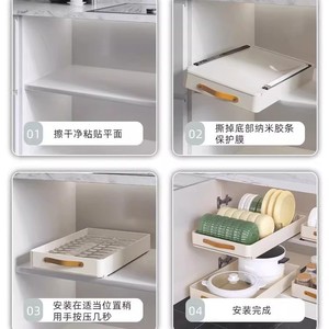 Aisco Pull Out Dish Rack Stainless Steel With Tray And Handle For Kitchen Cabinet Drawer Style Modern Design - Product Image 4