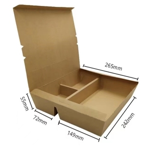 High Quality PET Disposable Rigid Dinner <strong>Boxes</strong> Good Quality Sell <strong>Well</strong> Kraft Paper Packaging for Food Over 10 Years Experience - Product Image 3