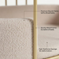 Luxuriöses Modernes Sofa-förmiges Nachhaltiges Haustierbett & Möbelstück aus Massivholz, Kauresistent für Wohnzimmer, Katzen, Hunde, Kleintiere