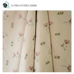 100% tessuto Jacquard in ciniglia multicolore di spessore poliestere per ragazze cappotti eleganti abiti eleganti <span class=keywords><strong>tende</strong></span> ispirate ai piccoli fiori - Product Image 6
