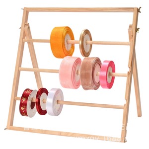 Expositor de madera de 5 niveles desmontable para cintas, para floristería, almacenamiento y embalaje. - Product Image 5