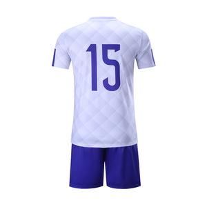 Thiland quality stripe white football jerseys soccer jersey sublimate - Product Image 4