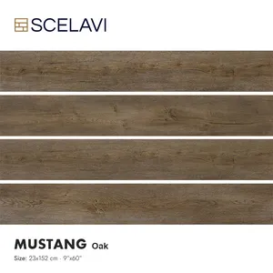 Mustang Oak Pvc Fliesen mit Klick Laminat Holz farbe Bodenbelag Wasserdichter Vinyl boden