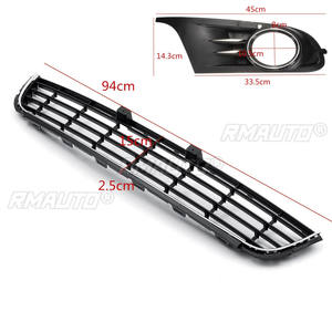 Rejilla Delantera Inferior Central Negra para Parachoques + Rejilla para Faros Antiniebla para VW Golf MK6 2008 2009 2010 2011 2012 2013 - Product Image 6
