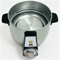 Cuisinière à riz électrique intelligente multifonctionnelle 0,6/1,2/1,8 L avec minuterie mécanique et cuve antiadhésive pour usage domestique