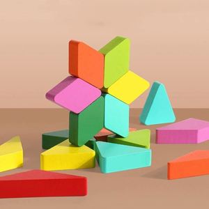 Juguete Educativo de Madera Clásico para la Imaginación y la Creatividad, Divertido Juego de Clasificación de Formas Coloridas, Rompecabezas Geométrico de Aprendizaje 3D para Niños, Seguro - Product Image 4