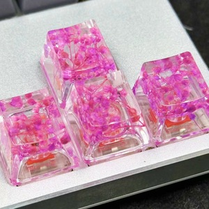 אפוקסי diy שרף keycap שקיפות גבוהה מיובש קטן גיפסופילה פרח מכני מקלדת המקש הסיטונאי - Product Image 2