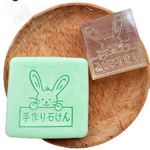 Su misura Professionale di Cristallo Migliore Argilla Sapone Naturale Timbro A Mano Trasparente Piccolo Incisore Logo Calda Sapone Acrilico Stamp - Product Image 6