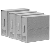 Grands sacs de rangement pliables en polyester pour l'organisation de la garde-robe et des vêtements, rangement multifonctionnel pour la literie