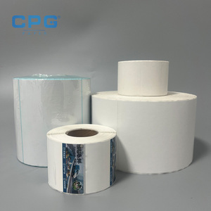 Custom High Quality Top Coated Thermal Label Sticker <b>Roll</b> 50x25 50x30 Strong Adhesive Shipping Thermal Labels - Product Image 1