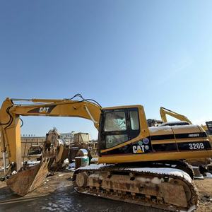 Excavadora de cadenas Caterpillar CAT 320BL 320B usada con bomba de paletas para construcción en excelentes condiciones - Product Image 2