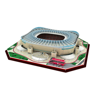 Rompecabezas 3D DIY, Modelo del Estadio Ahmad Bin'ali, Regalo de Catar <span class=keywords><strong>2022</strong></span>, con 128 Piezas - Product Image 2