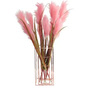 Z-3023 Nordic wind artificial 3 heads 3 colors dried pampas grass For Wedding Decoration Accessories