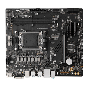 Carte mère <span class=keywords><strong>MSI</strong></span> PRO B650M-B Socket AMD <span class=keywords><strong>B650</strong></span> Ryzen CPU M-ATX avec 2 emplacements DDR5 DIMM RAM 128 Go max SATA pour ordinateur de bureau - Bon prix - Product Image 3