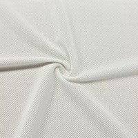 Good Stretch 88% Nylon 12% Spandex Tejido de punto de malla transpirable de Ojo pequeño para camiseta