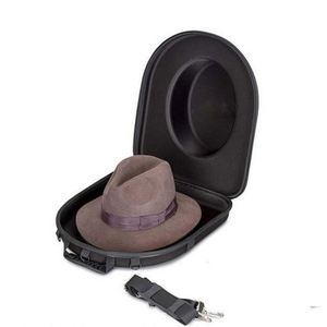 Hat <b>Holder</b> Travel Hat Case With <b>Tablet</b> Pocket Hat Box Travel Carrier Case With Handle Strap Shoulder Strap Luggage Strap - Product Image 4