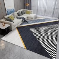 Tapis de sol moderne et élégant pour chambre d'hôtel et salon, grand format