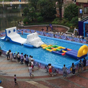 Grand jeu d'eau gonflable pour adultes en plein air Rush Level Sports Water Park Game Obstacle Course Combo Floating Toy Swimming Pool - Product Image 2