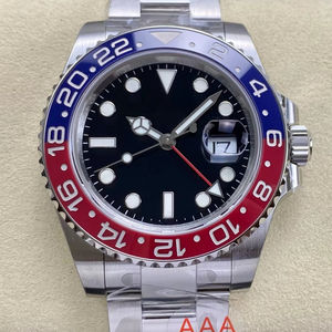 Montre mécanique de plongée de luxe de qualité supérieure, étanche, 40 mm, VS Factory V3, acier 904L, mouvement ETA 3285, 126710 Iron Man GMT - Product Image 1