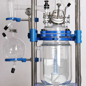 Reactor químico grande de vidrio revestido de 150L para lote industrial - Product Image 4