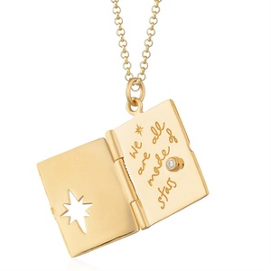 Hot Selling Products Gold Plated Cz Zircon Photo Frame Necklace Women - Product Image 2