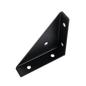 Soportes de Esquina Tubulares Blancos y Negros para Fijación, Resistentes al Agua, Modernos, de Aleación de Aluminio para Ventanas y Puertas, con Garantía de por Vida - Product Image 3