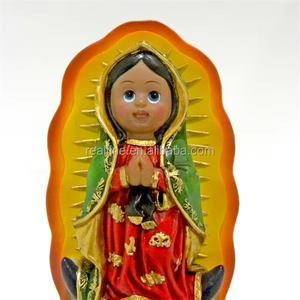 Estatuas de resina decorativas personalizadas al por mayor, esculturas de arte religioso de Lady Guadalupe, <span class=keywords><strong>Virgen</strong></span> del Bebé Mexicano - Product Image 6