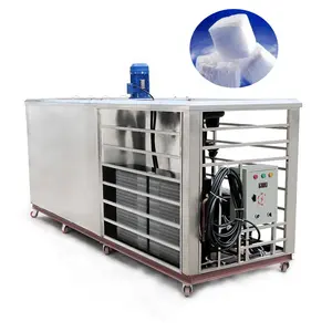 Macchina per il congelamento del blocco di ghiaccio di grande capacità 2T 3T Big Block Ice Maker macchina per lo stampaggio del cubo di ghiaccio del tubo