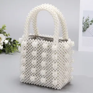 Высококачественная необычная ручная работа из акрилового или АБС-пластика, украшенная бисером, сумка для женщин и девушек