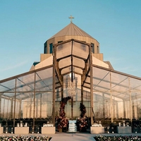Tente de réception en aluminium translucide TENTCHO, grande tente en verre pour événements en plein air, 20x20, tente de mariage robuste pour événements