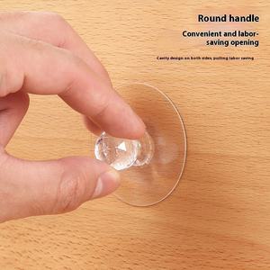 Cajón adhesivo fuerte transparente y manija de puerta para <span class=keywords><strong>armario</strong></span>, <span class=keywords><strong>Zapatero</strong></span>, manijas auxiliares para artículos diversos del hogar - Product Image 3